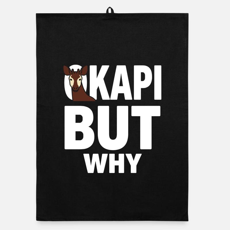 Okapi-liebhaber Okapi-tier Seltene Tierweltliebe Organic Geschirrtuch