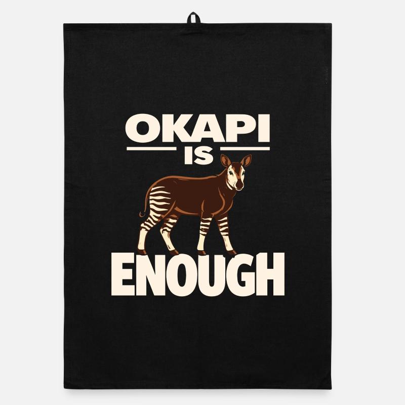 Okapi-liebhaber Okapi-tier Seltene Tierweltliebe Organic Geschirrtuch