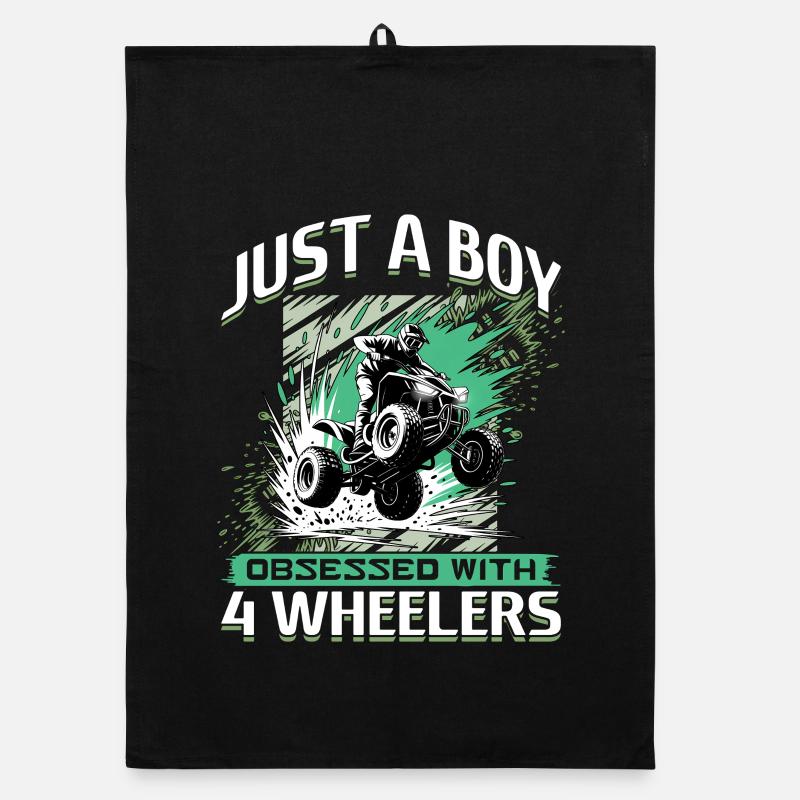 Quad ATV Boy Men Four Wheeler Organic Geschirrtuch