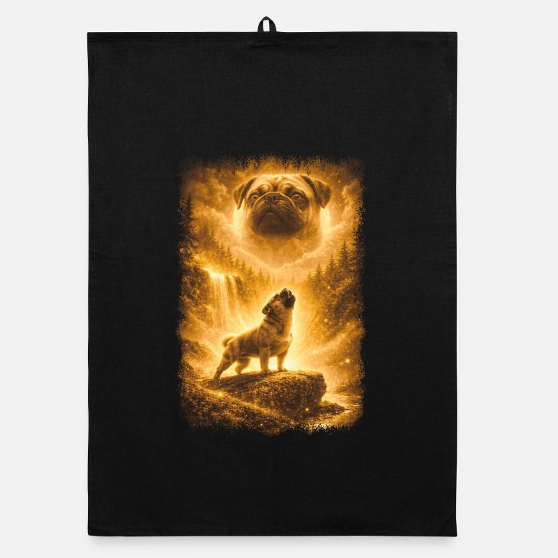 Mops, Mond Organic Geschirrtuch