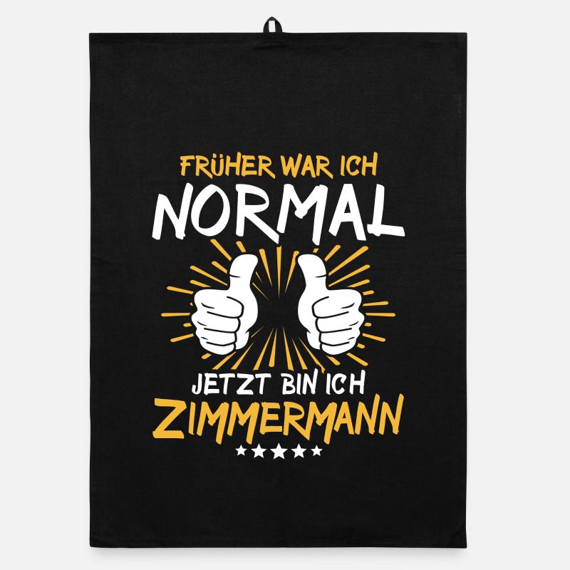 Zimmermann Spruch Organic Geschirrtuch