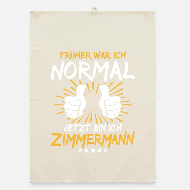 Zimmermann Spruch Organic Geschirrtuch