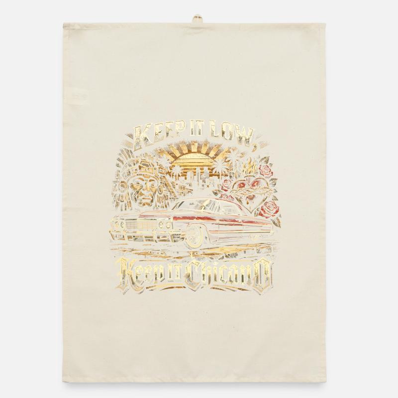 Lowrider Auto Keep It Low Keep It Chicano Torchon bio