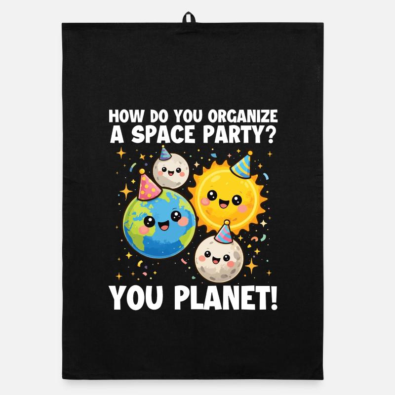How To Organize Space Party Planet Organic dish towel