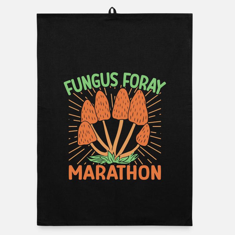 Marathon de champignons chasseur de champignons Torchon bio