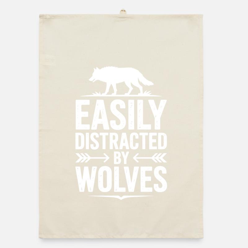 Wolf Sprüche Wölfe Lustiges Wolf Geschenk Organic Geschirrtuch