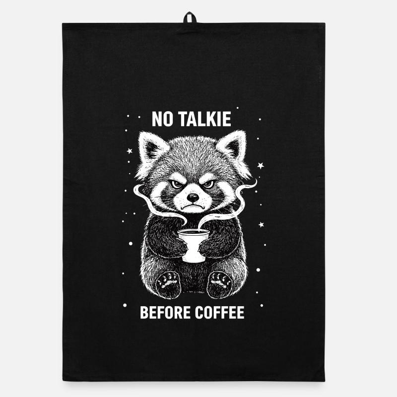 Pas de conversation devant le panda roux amateur de café Torchon bio