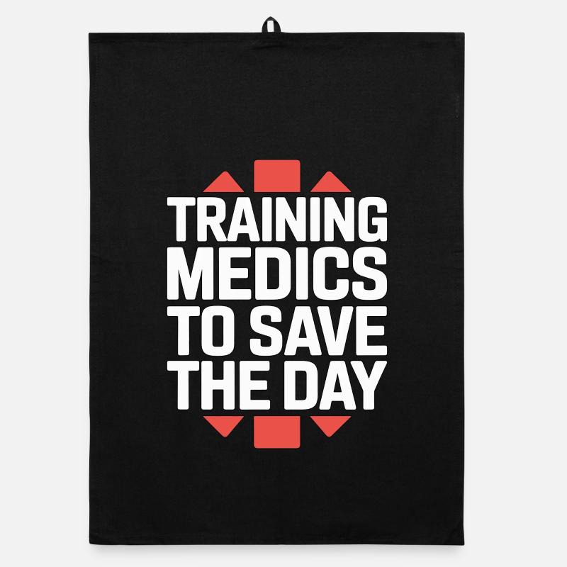 Paramedic Training Medics To Save EMS Educator Organic Geschirrtuch