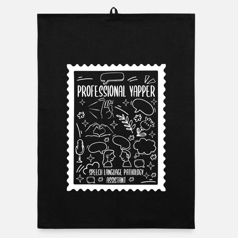 Professional Yapper Speech Language SLP Organic dish towel