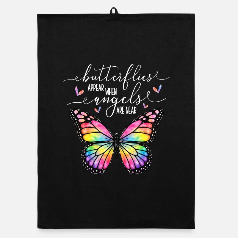 Graphique inspirant de fan papillon Torchon bio