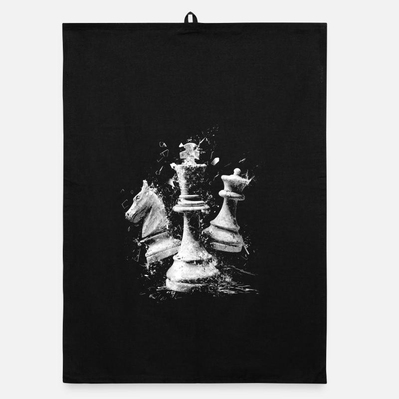 Pièces d’échecs Conception d’explosions Plateau dynamique Torchon bio