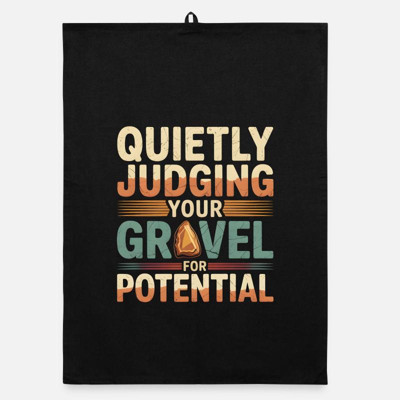Testing gravel for potential | Geology Humor Organic dish towel