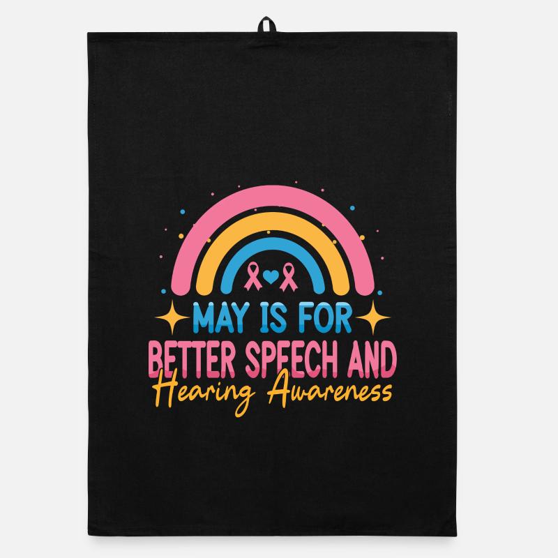 SLP May Is For Better Speech And Hearing Awareness Organic dish towel
