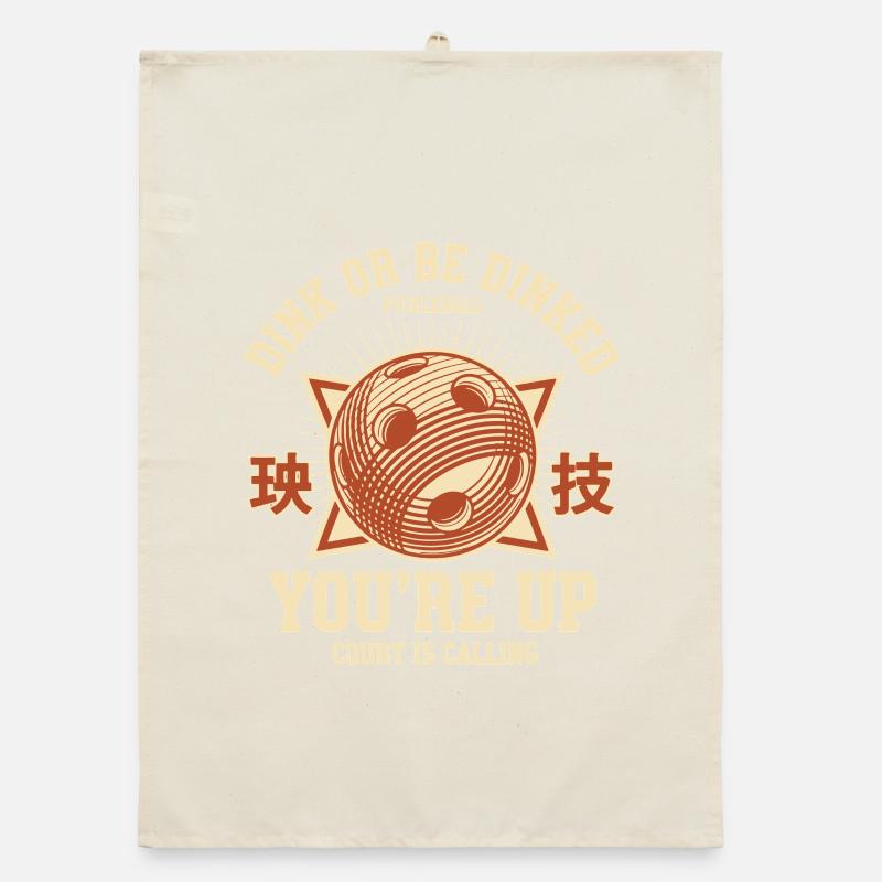 Pickleball funny pickle ball Dink Or Be Dinked Organic dish towel
