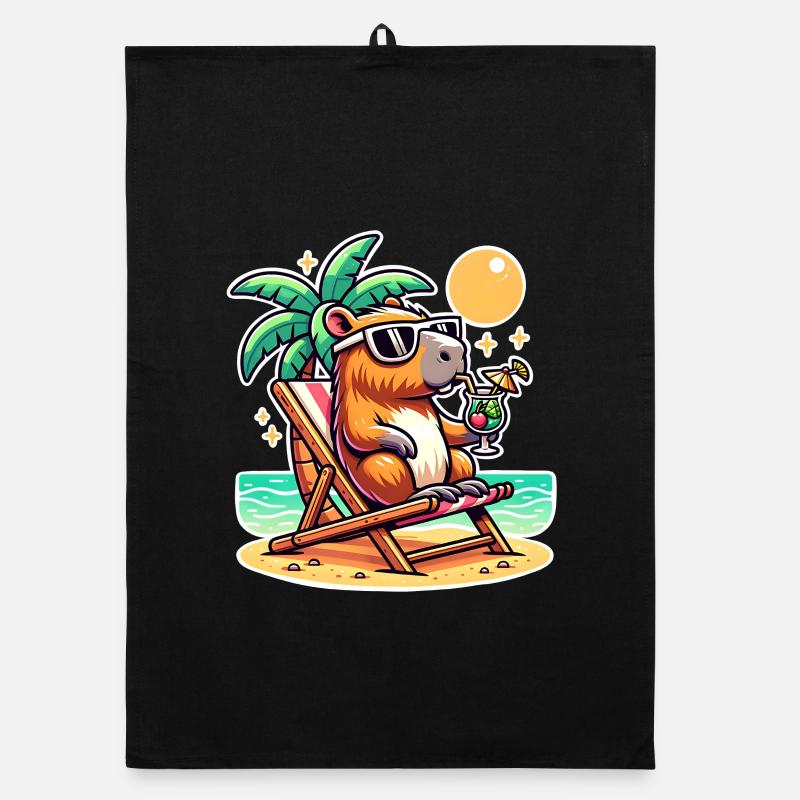 Vacances de Capybara Torchon bio
