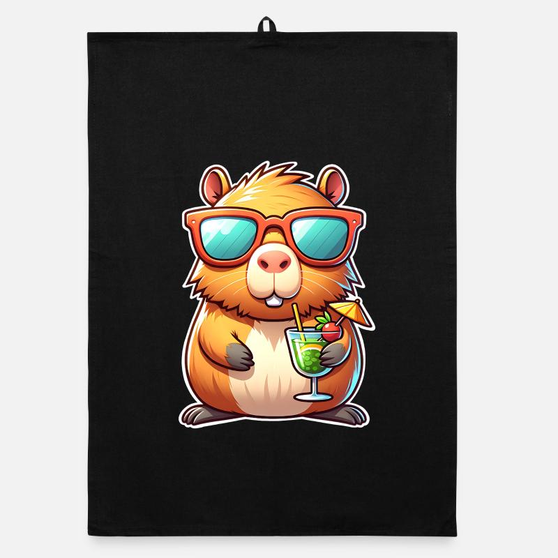 Capybara  Organic Geschirrtuch