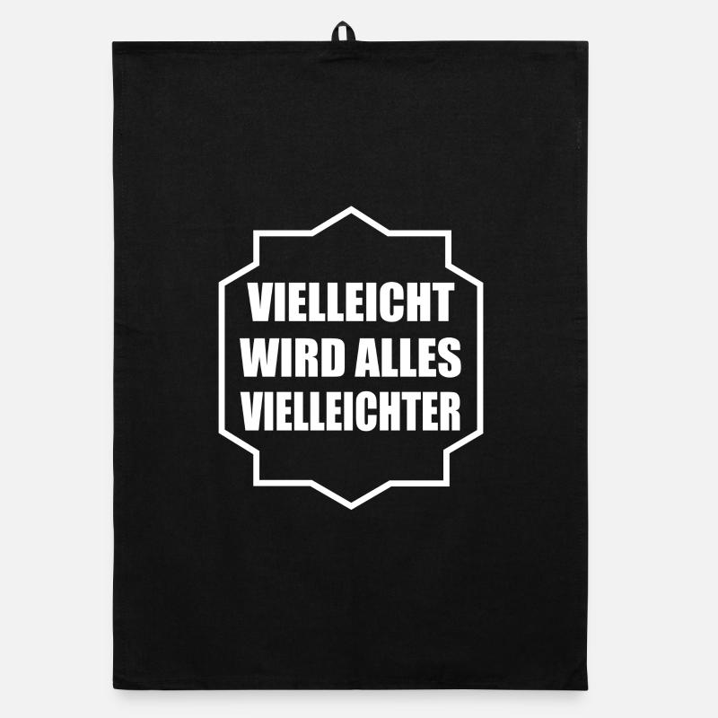 Vielleicht wird alles Vielleichter Organic Geschirrtuch