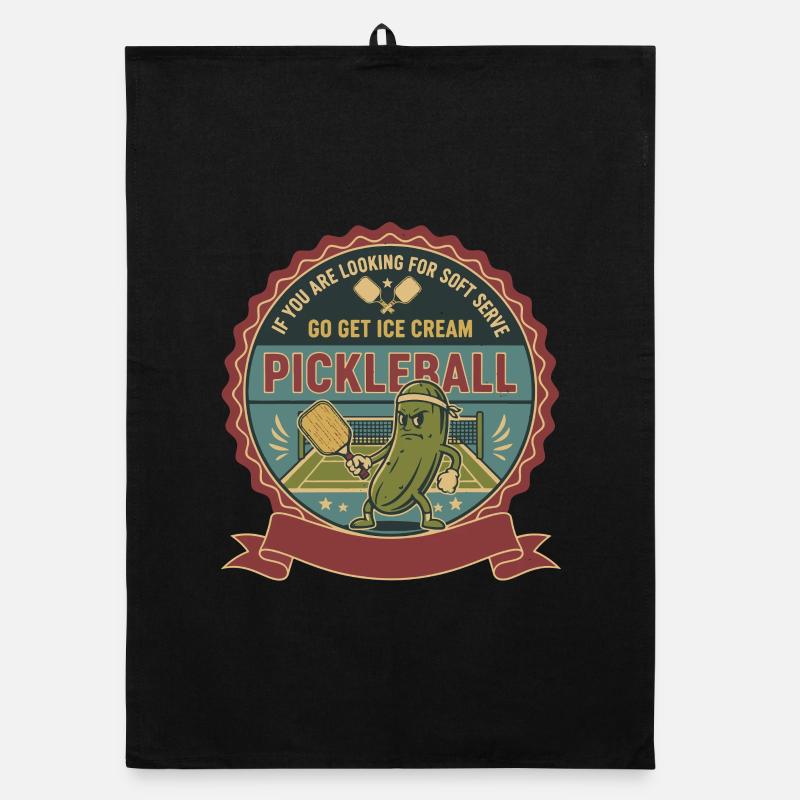 Pickleball-Softeis Go Hol Sahne lustig Organic Geschirrtuch