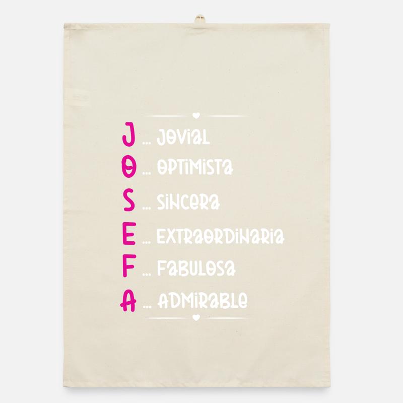 Josefa Personalized Gift Organic dish towel