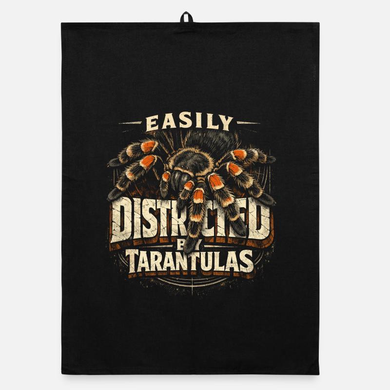 Tarantula Easily Distracted By Tarantulas Organic dish towel