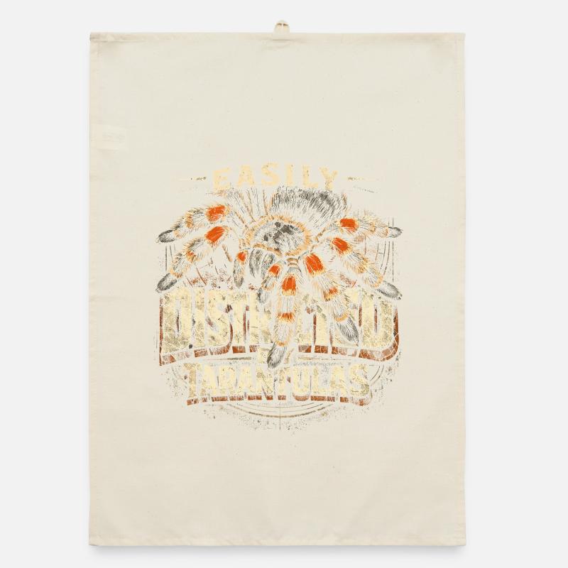 Tarantula Easily Distracted By Tarantulas Organic dish towel