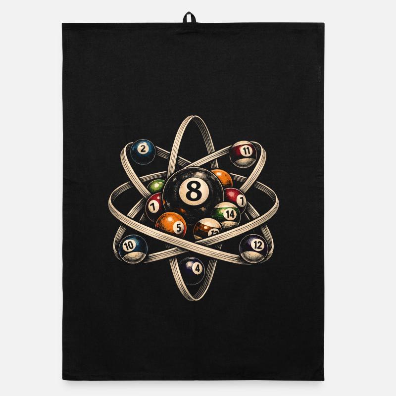 8-Ball Billiards Physics Organic dish towel