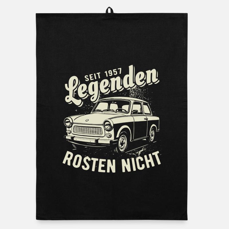 Trabi | Legenden Rosten Nicht | Oldtimer Organic Geschirrtuch