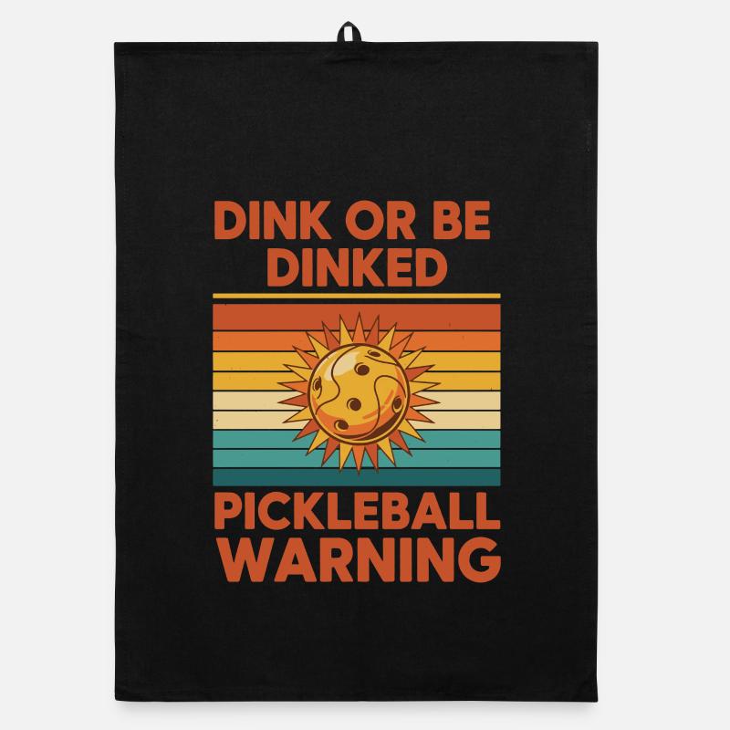Pickleball-lustiger Spieler Dink Oder Werde Dinked Organic Geschirrtuch