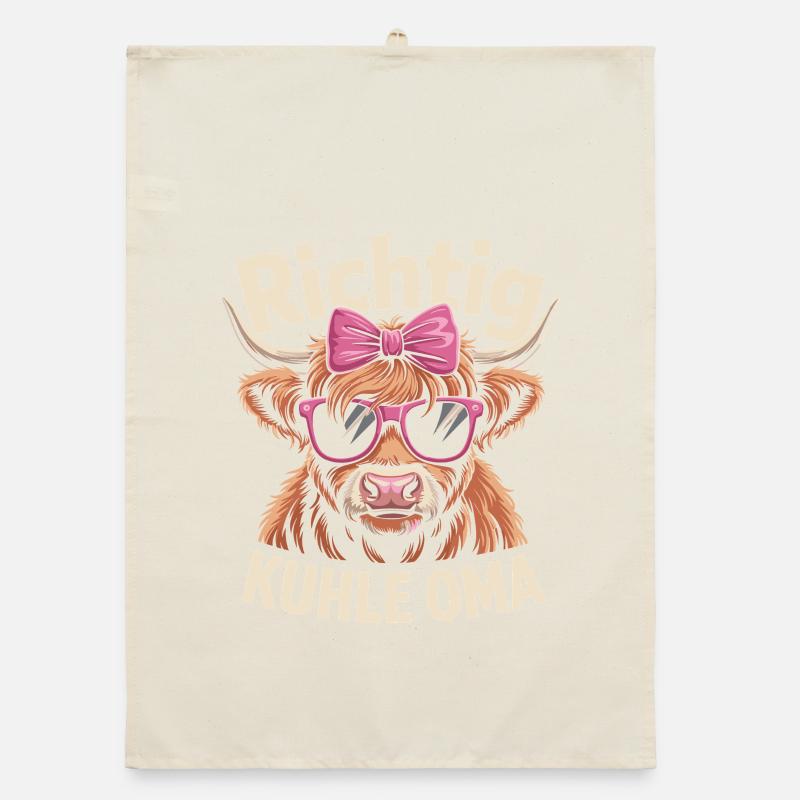 Muttertag Richtig Kuhle Oma - Beste Großmutter Organic Geschirrtuch