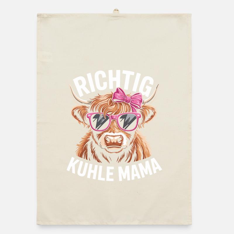 Muttertag Richtig Kuhle Mama - Beste Mutter Organic Geschirrtuch