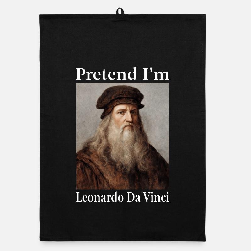 Pretend I'm Leonardo da Vinci Organic dish towel