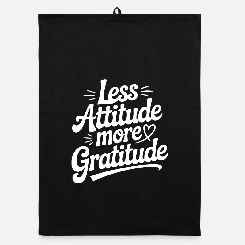 Moins d’attitude, plus de gratitude Torchon bio