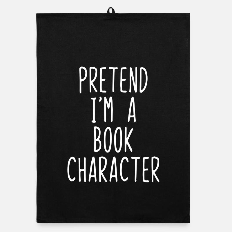 Pretend I'm a Book Character Organic dish towel