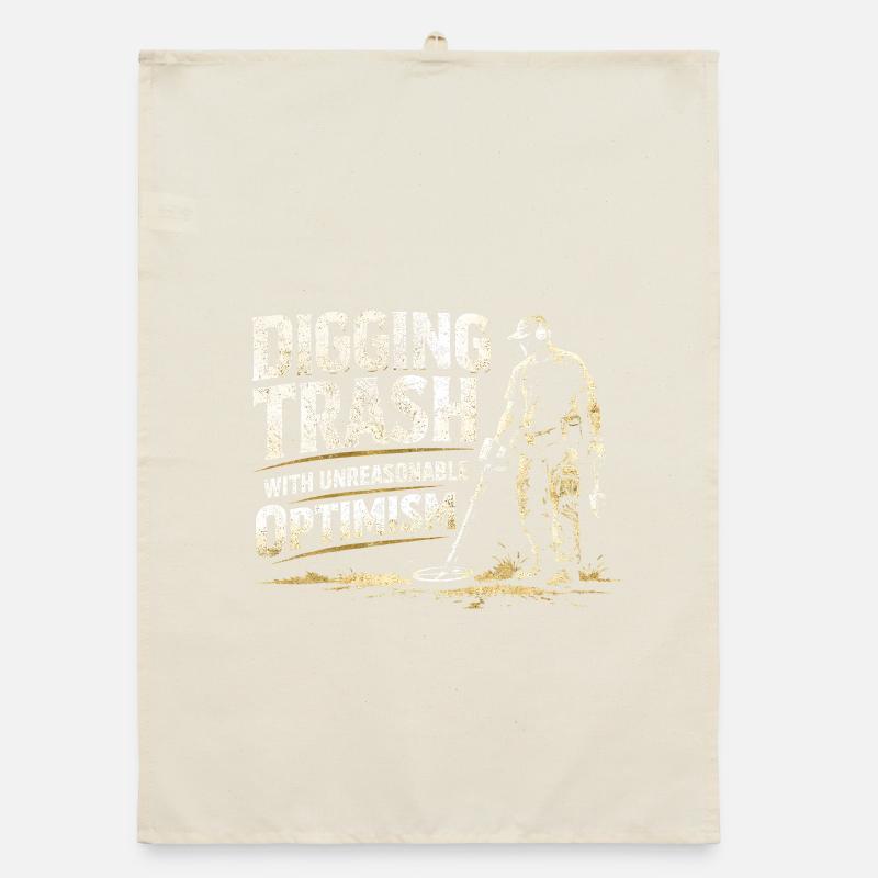 Digging with optimism | Probing Metal Detector Organic dish towel