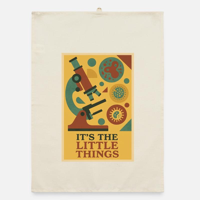 The Little Things | Microbiology Microscope Organic dish towel