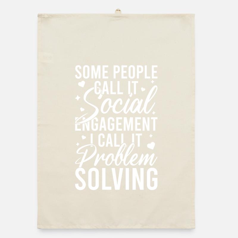 Social Worker Quote Problem Solving Social Work Organic Geschirrtuch