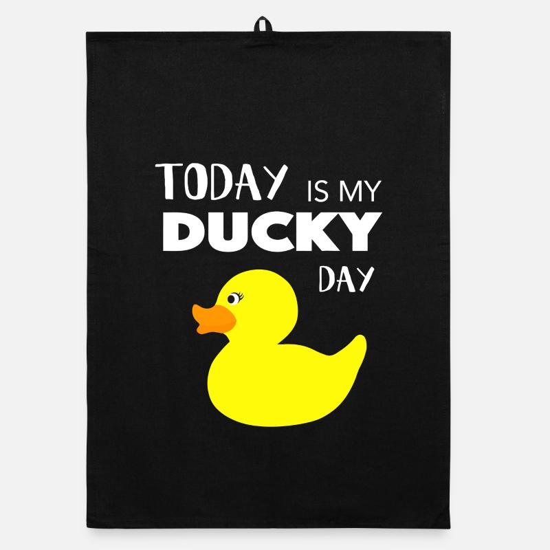 Today Is My Ducky Day Organic dish towel