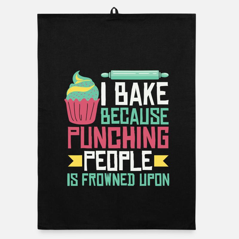 Cupcake Punchline Tee Organic dish towel