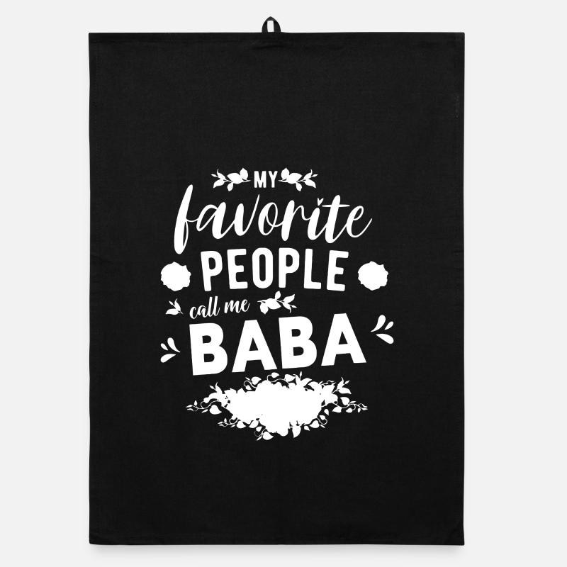 My Favorite People Call Me Baba Organic dish towel