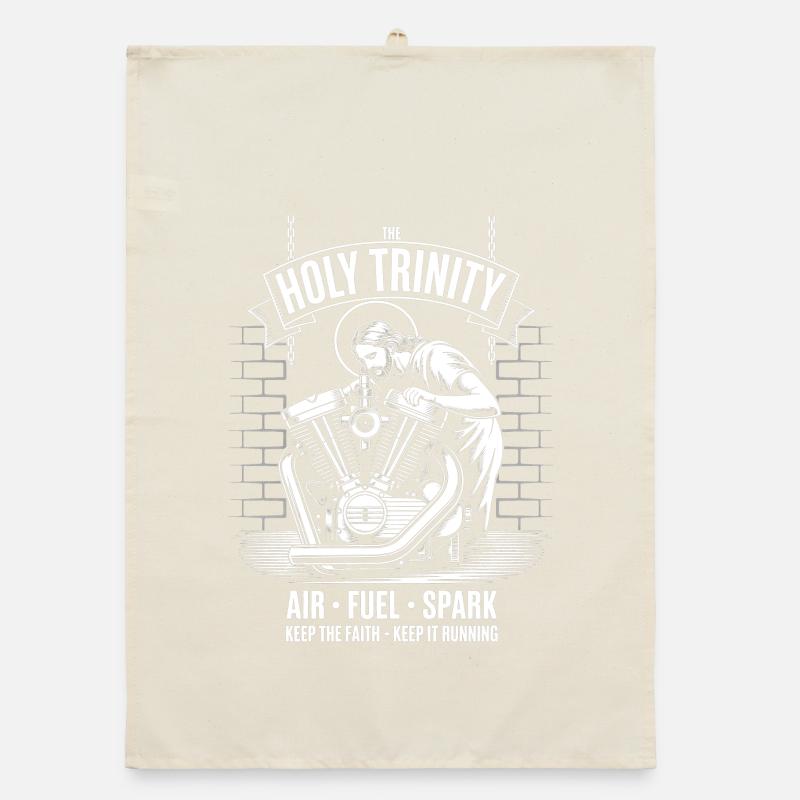 Holy Trinity Ride Engine Organic dish towel