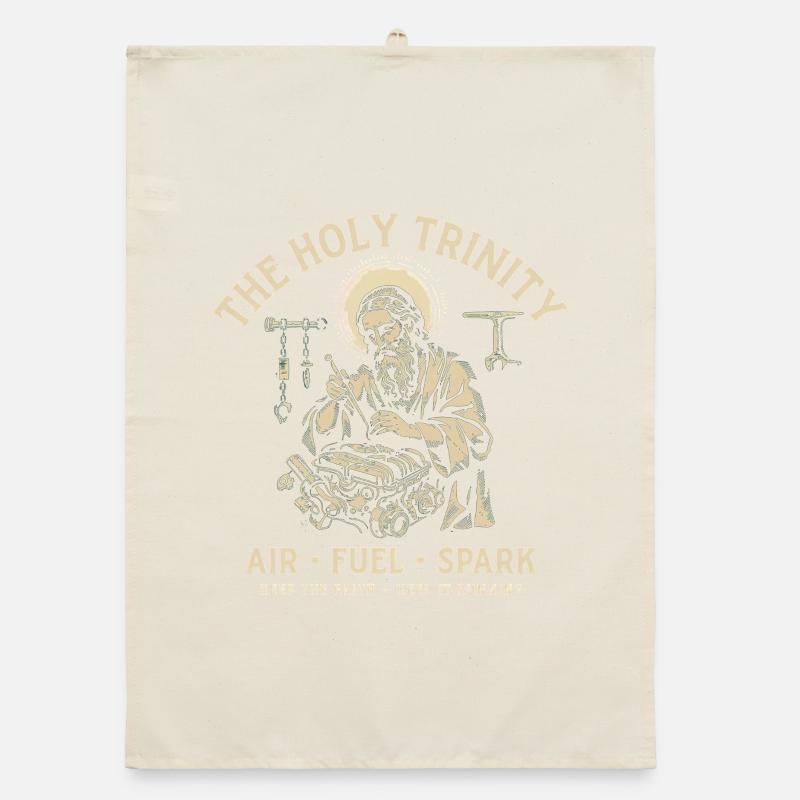 Engine Saint: Holy Trinity Mechanics Organic dish towel
