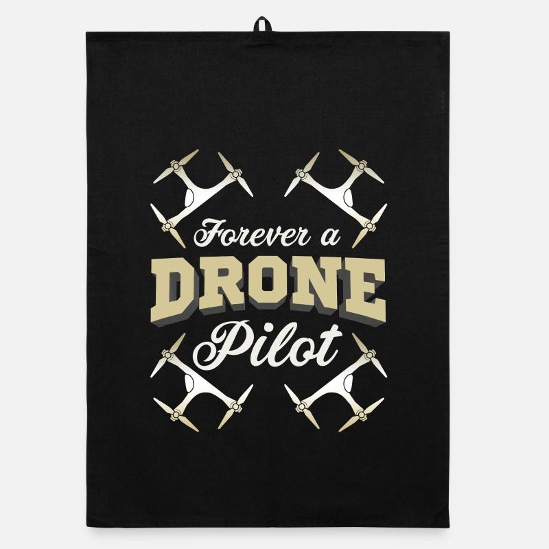 Forever a Drone Pilot UAV Enthusiast Graphic Organic dish towel