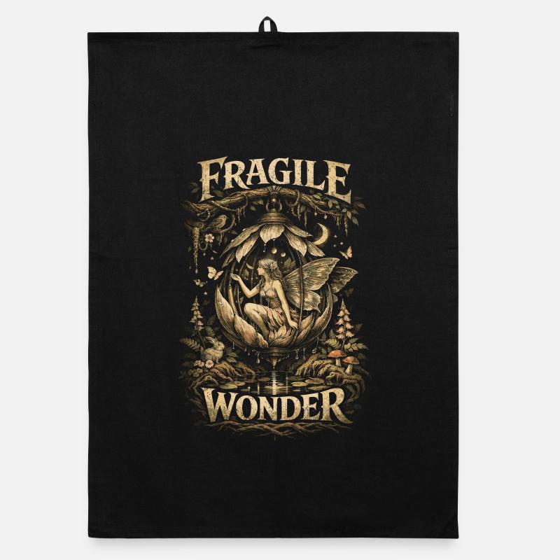 Fairycore Fairy Gothic Fragile Wonder Organic dish towel