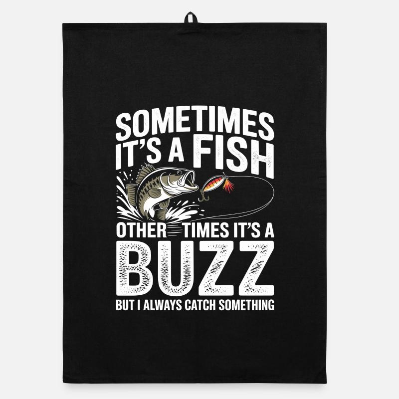 Sometimes It’s a Fish – Buzz Motiv Tee Organic Geschirrtuch
