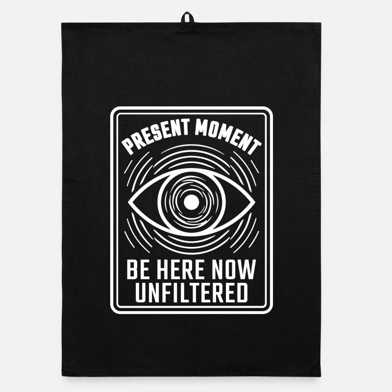 Eye Mindfulness Present Moment Organic dish towel