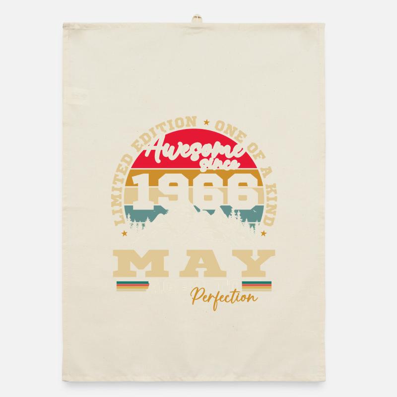 Geburtstagsgeschenk Mai 1966 Organic Geschirrtuch