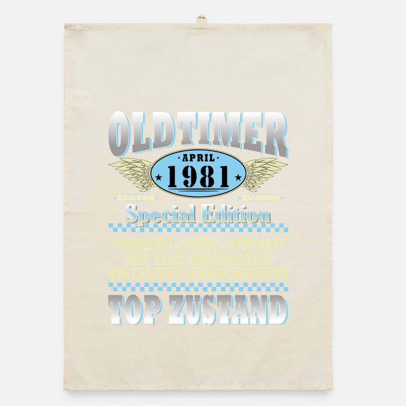 Oldtimer 1981 Spezialedition Organic Geschirrtuch