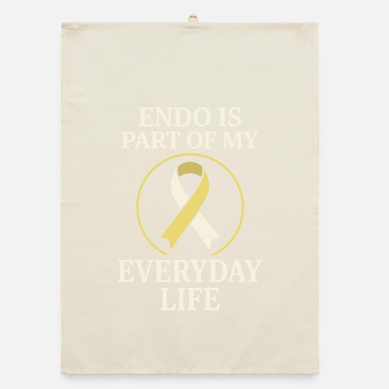 Endometriose-bewusstsein Endo Warrior Organic Geschirrtuch