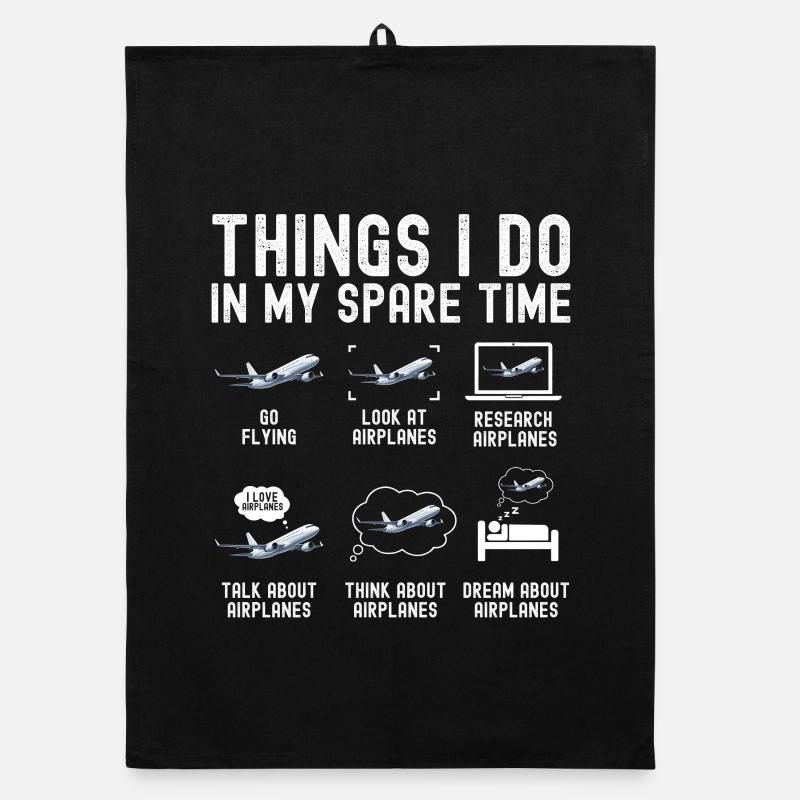 Airplane Flight Pilot Airplane Airline Organic dish towel