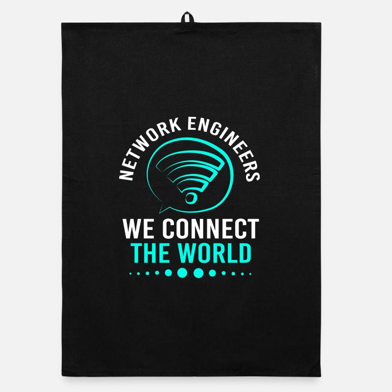 Netzwerk Ingenieur Programmierer Informatiker Organic Geschirrtuch